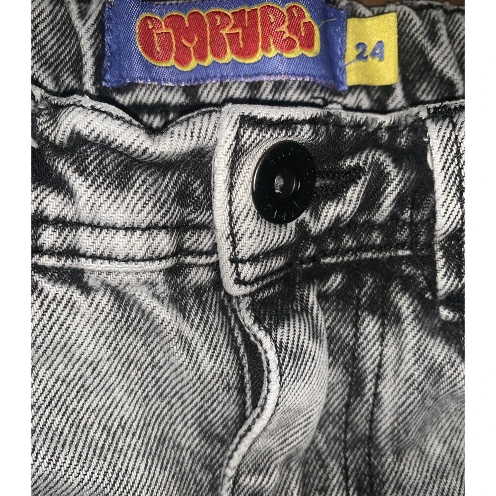 Empyre Jeans Loose Fit Grey Scramble Skate Kids 24 Baggy Skater Streetwear Punk